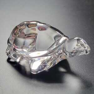 RARE Art Glass STEUBEN Crystal TURTLE TORTOISE Figurine Paperweight ~ Flawless